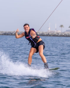 wake boarding surfer